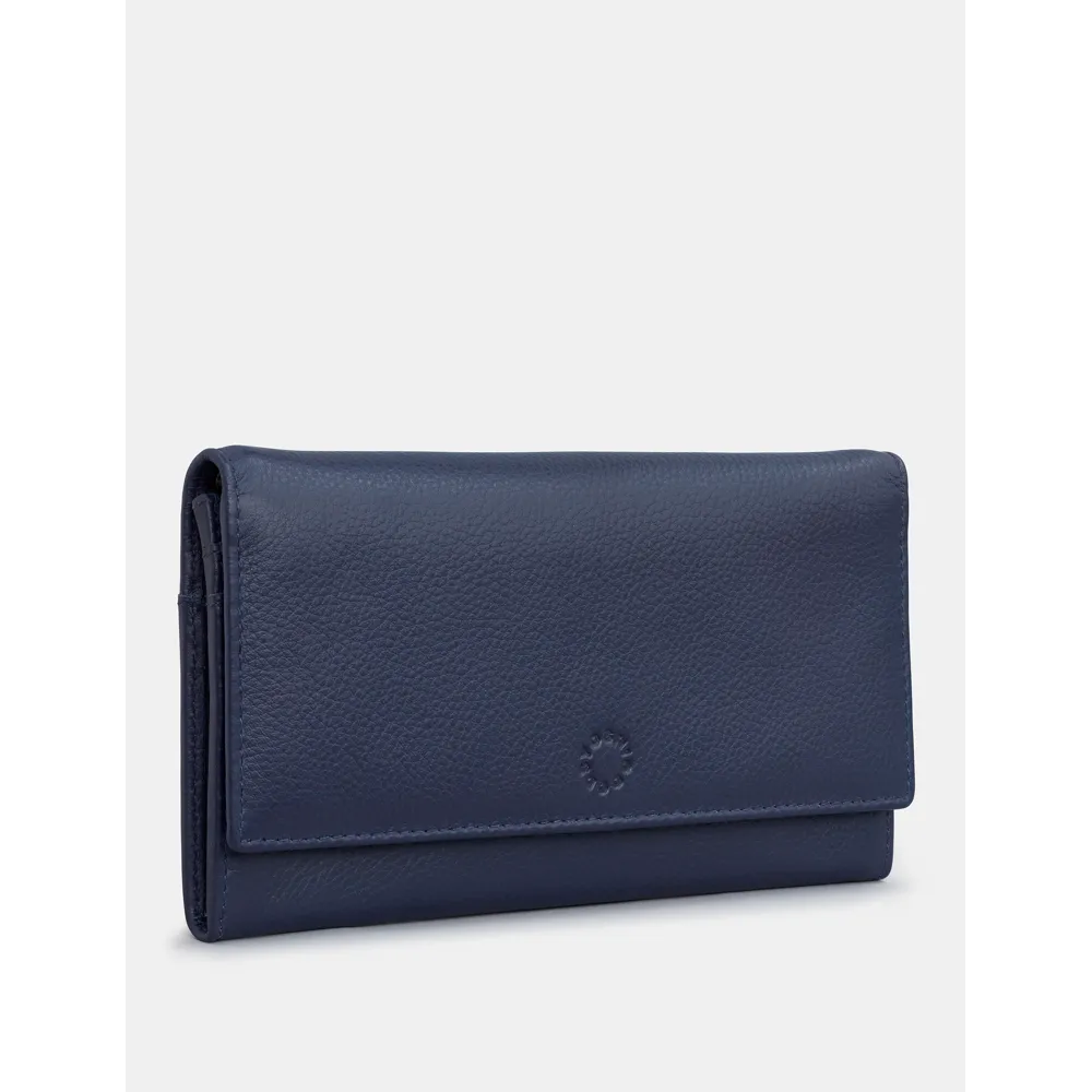 Yoshi Hudson Flap Over Navy Leather Purse