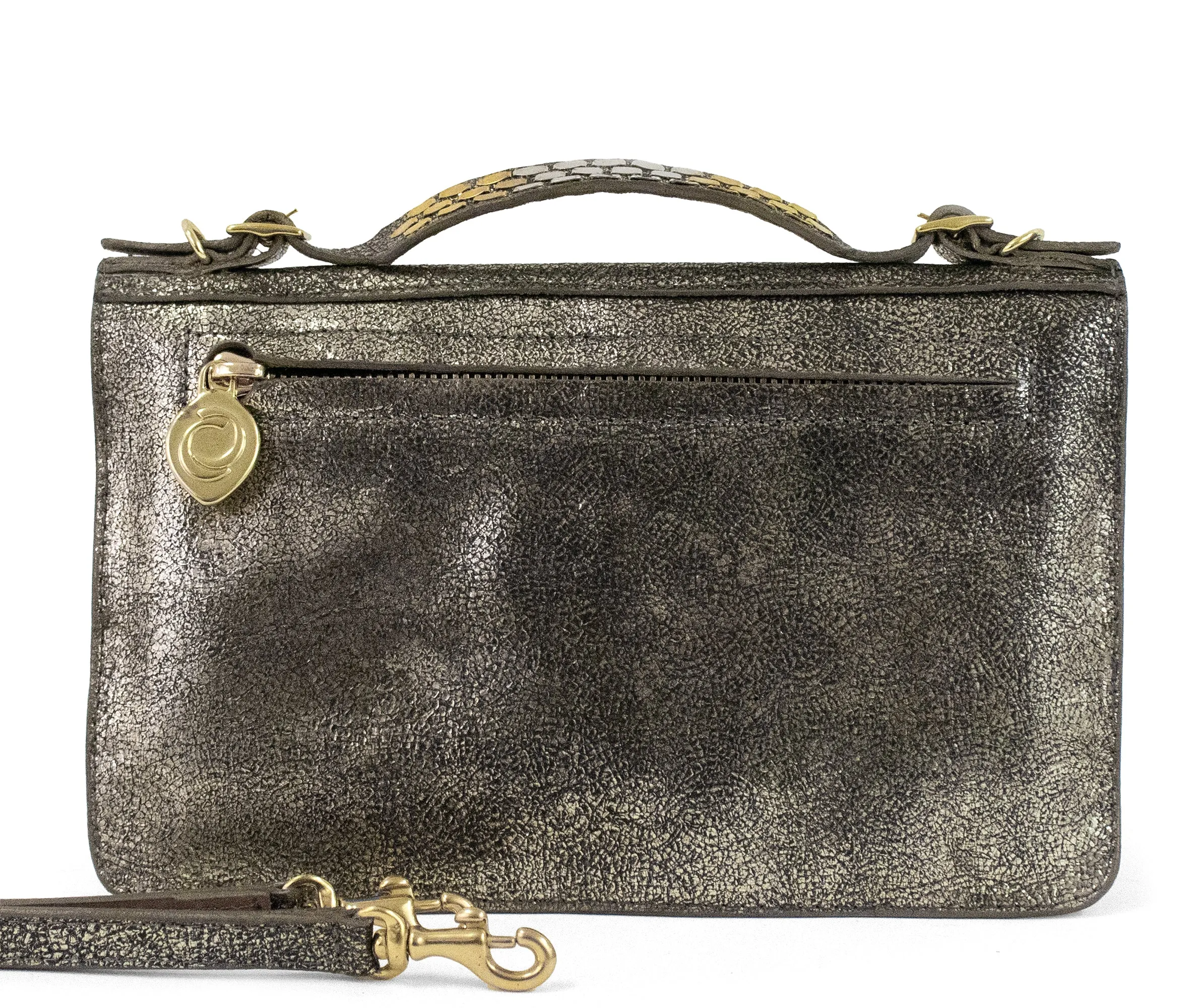 Zena Snake Clutch- Messenger