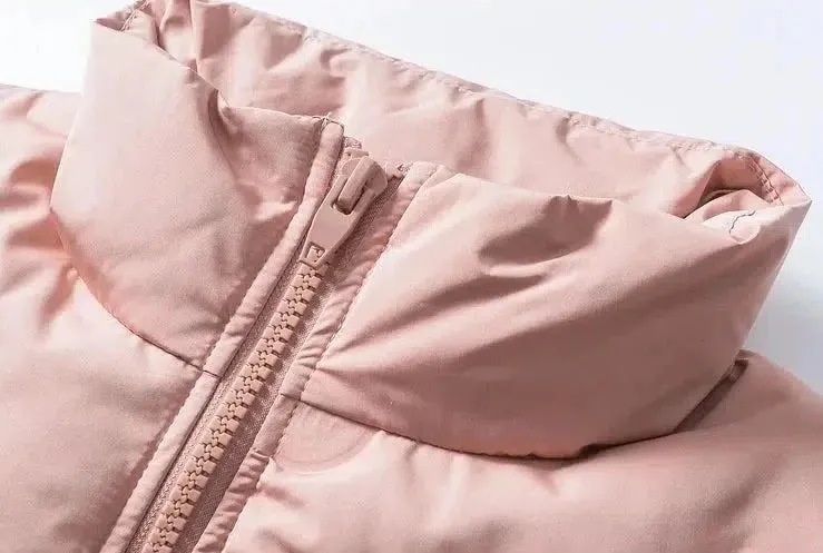 Zip Up Puffer Velvet