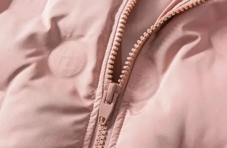 Zip Up Puffer Velvet